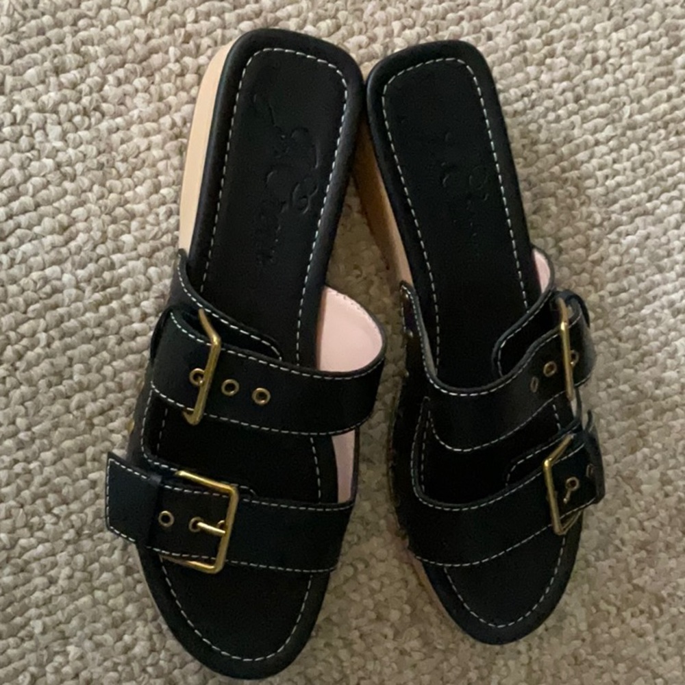 Brand new and never worn J Crew slip on sandles.